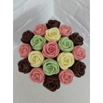 Розы из шоколада в коробке арт.12